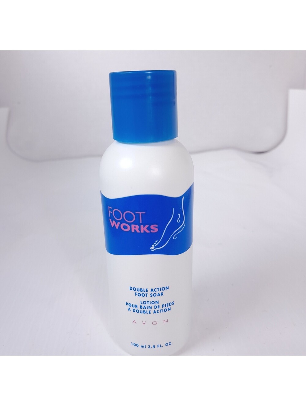 New Avon Foot Works Double Action Foot Soak 3.4 oz Sealed 2002 Vintage